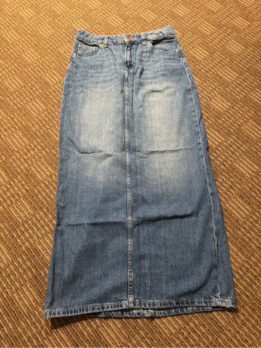 Divided Blue Straight-Leg Denim Maxi Skirt